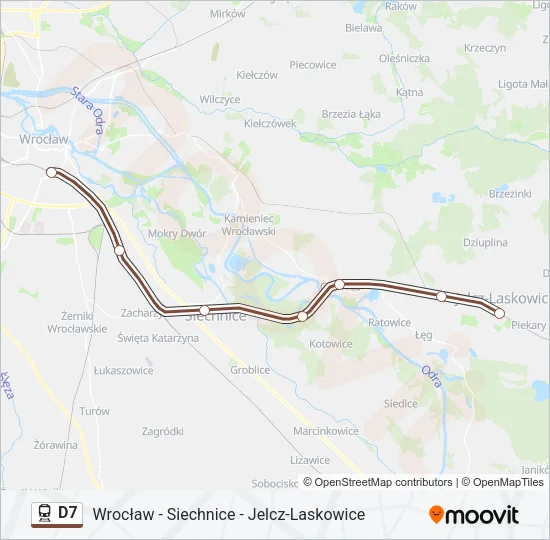 D7 Train Line Map