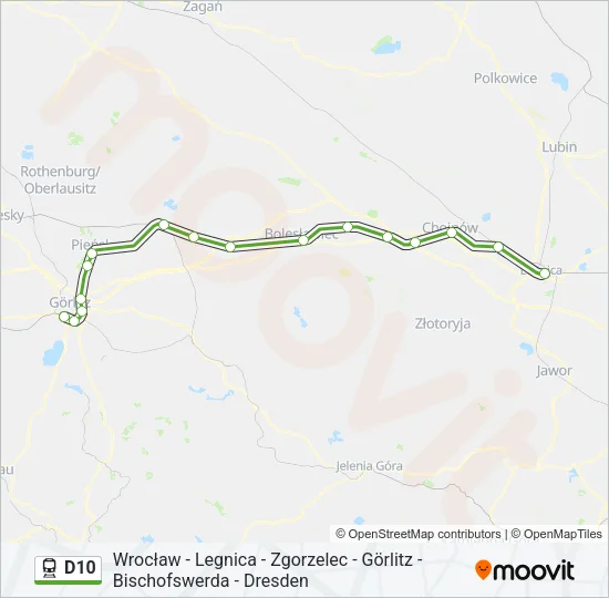D10 Train Line Map