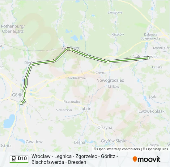 D10 Train Line Map