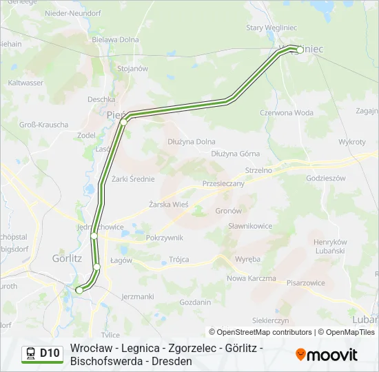 D10 Train Line Map