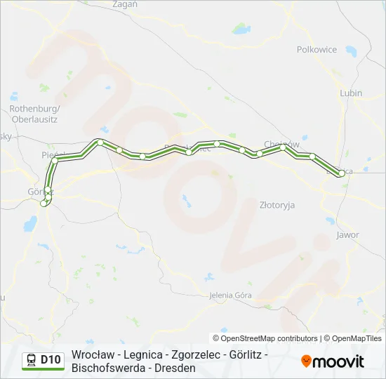 D10 Train Line Map