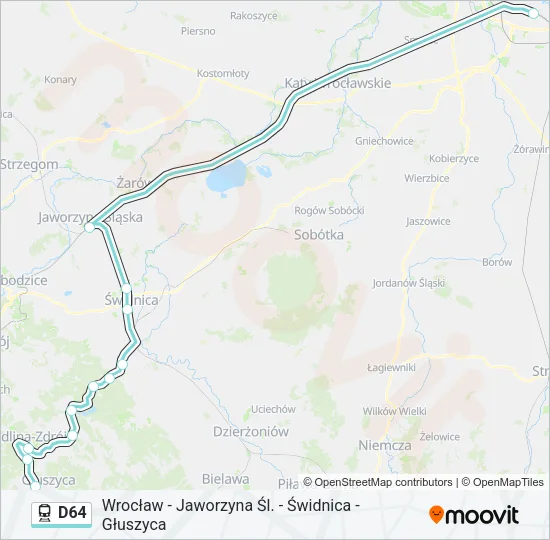 D64 Train Line Map