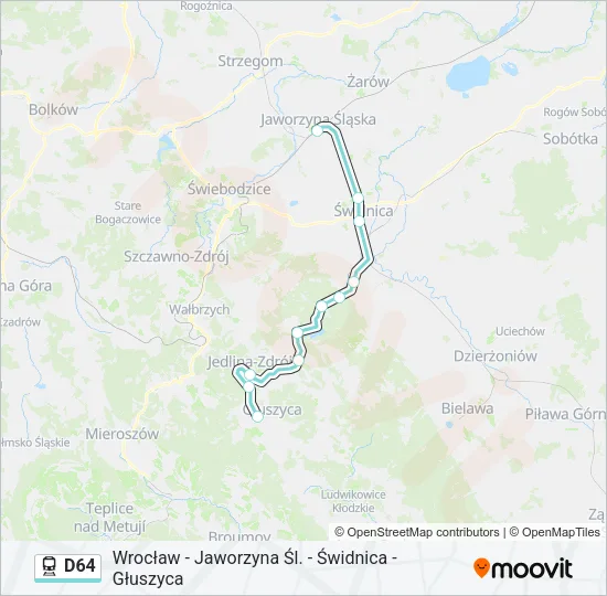 D64 Train Line Map