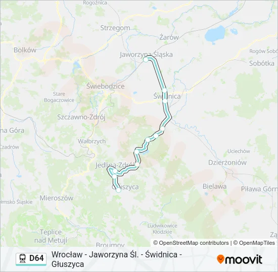 D64 Train Line Map