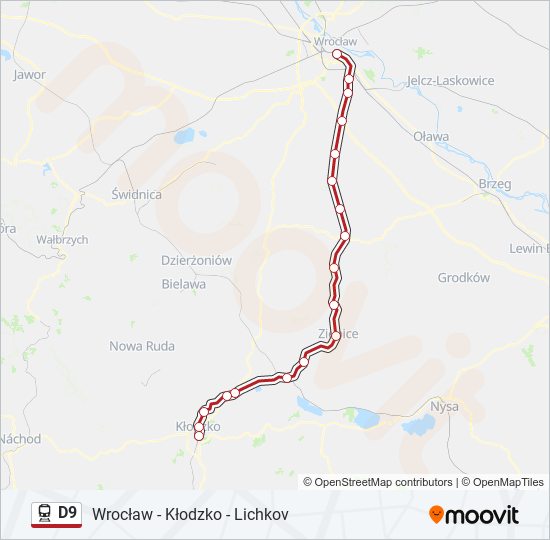 D9 train Line Map