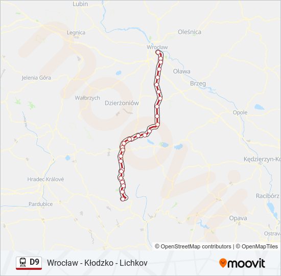 D9 train Line Map