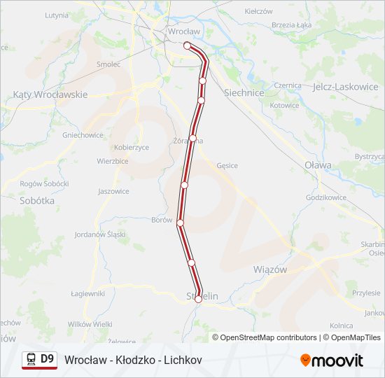 D9 train Line Map