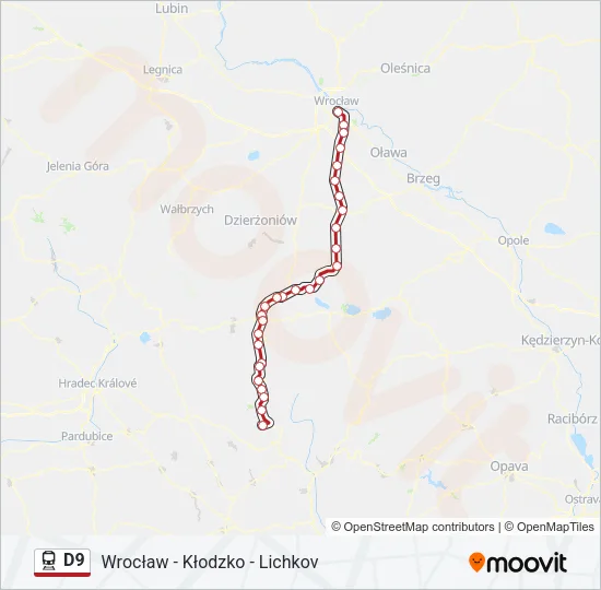 D9 Train Line Map
