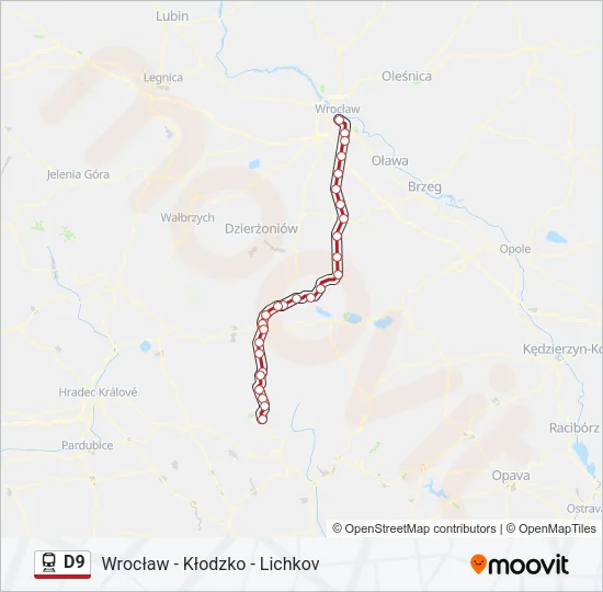D9 Train Line Map