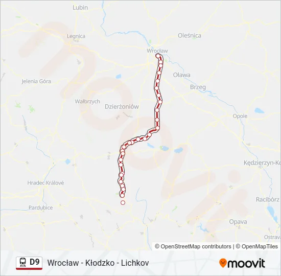 D9 Train Line Map