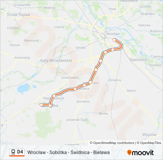 D4 Train Line Map