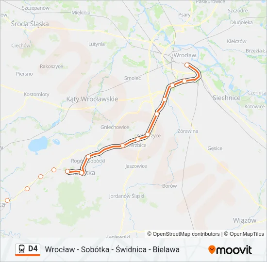D4 Train Line Map