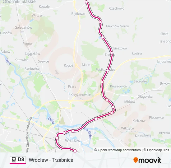 D8 Train Line Map