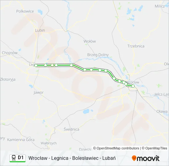 D1 Train Line Map