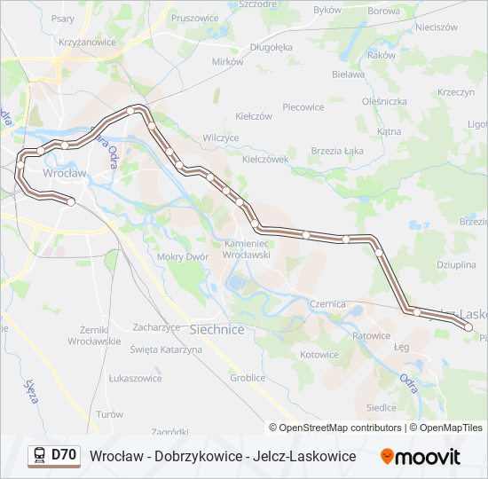 D70 train Line Map