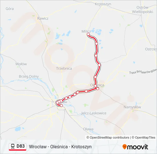D83 Train Line Map