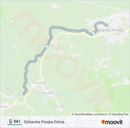 D61 Train Line Map