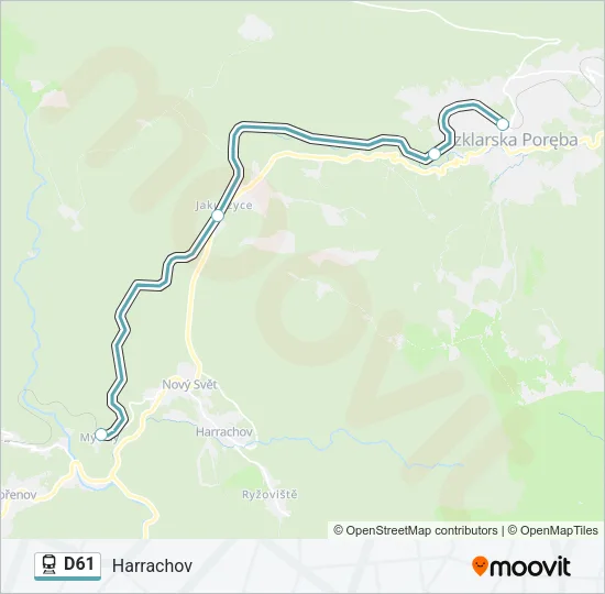 D61 Train Line Map