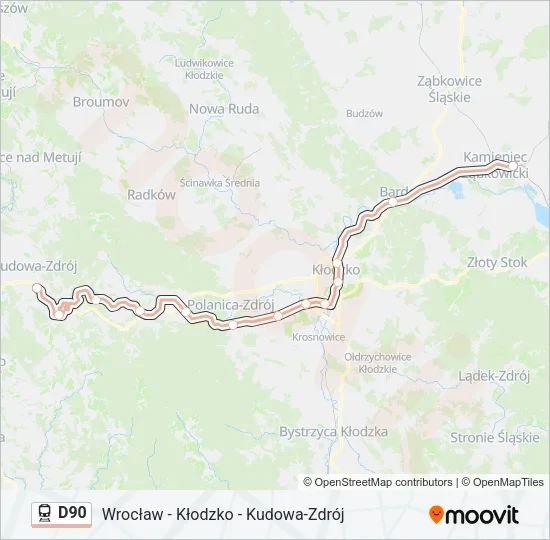 D90 Train Line Map