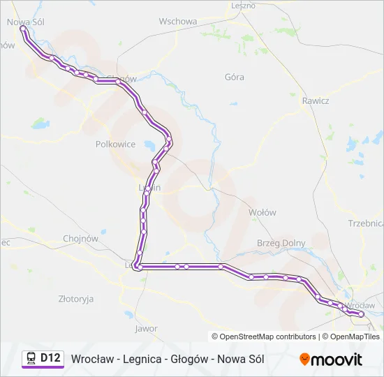 D12 Train Line Map