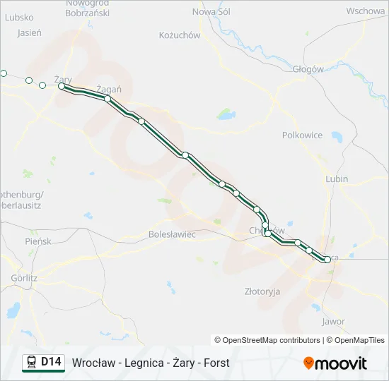 D14 Train Line Map