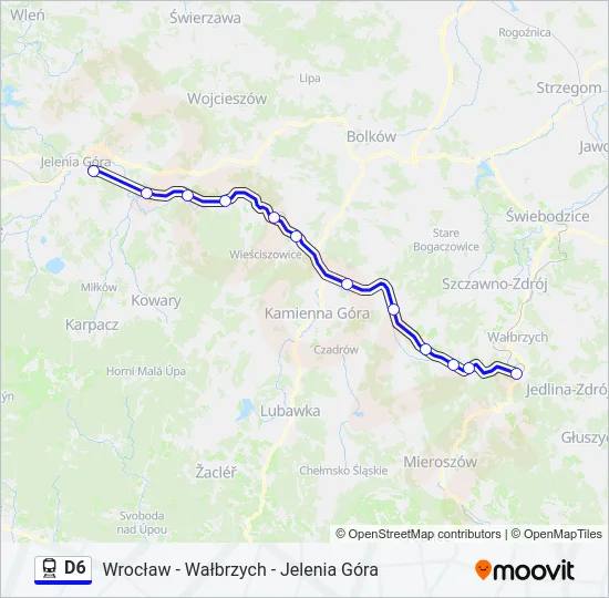 D6 Train Line Map