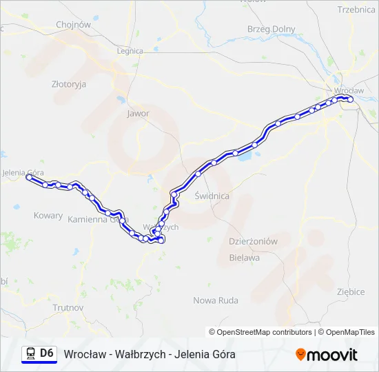 D6 Train Line Map