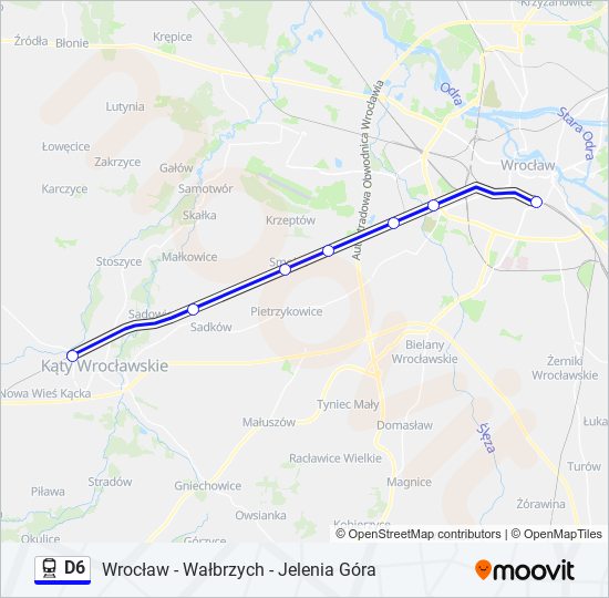 D6 train Line Map