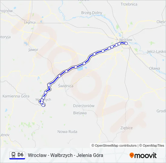D6 Train Line Map