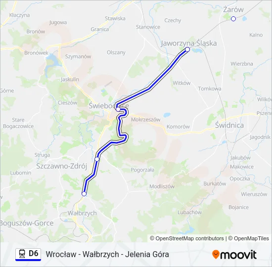 D6 Train Line Map