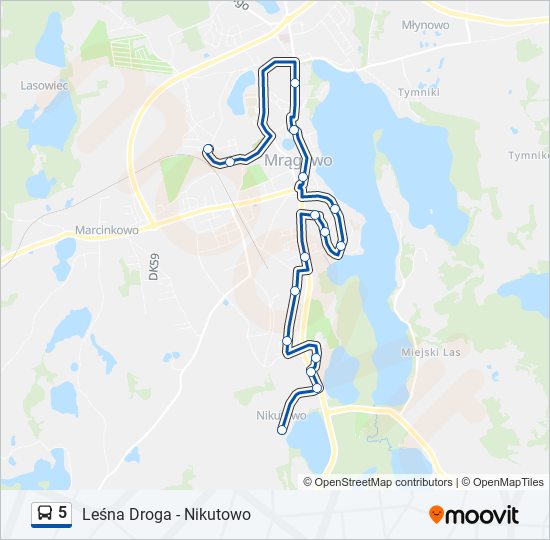 5 bus Line Map