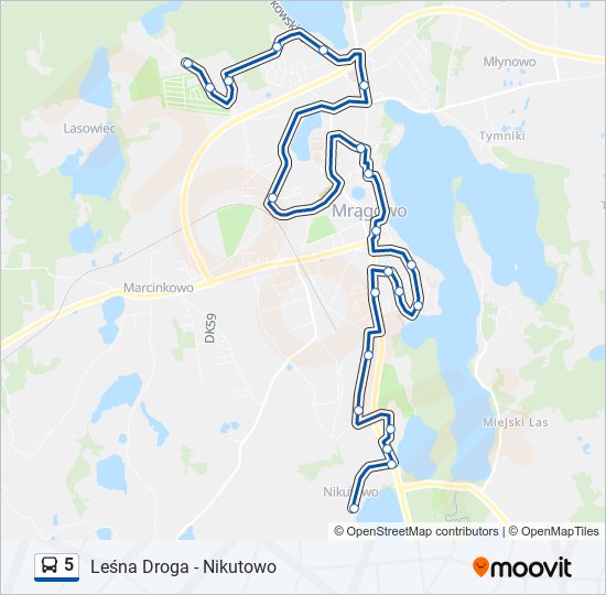 5 bus Line Map