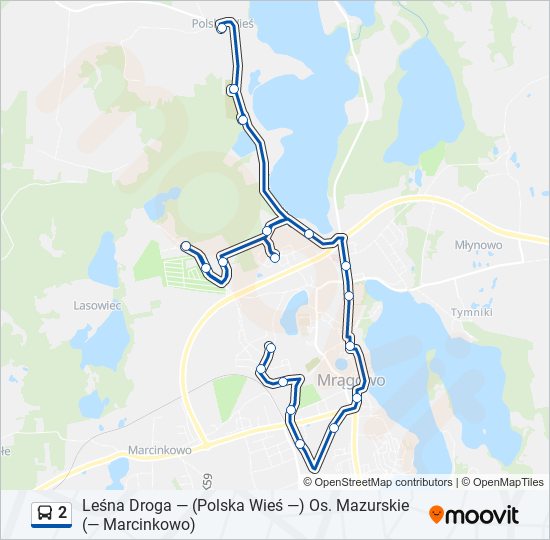 2 bus Line Map