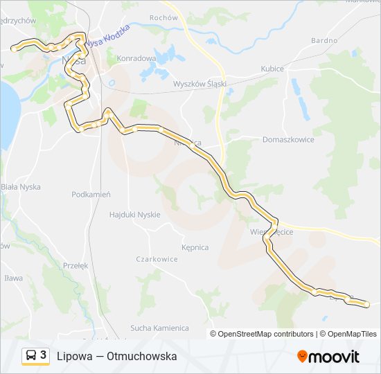 3 bus Line Map