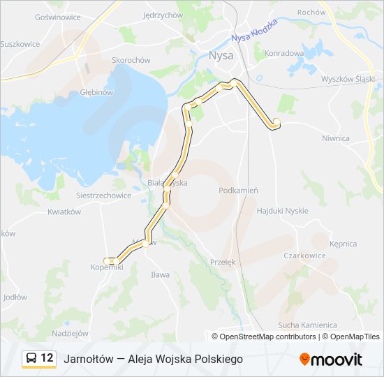 12 bus Line Map