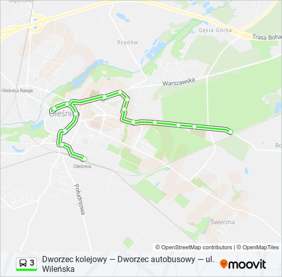 3 bus Line Map