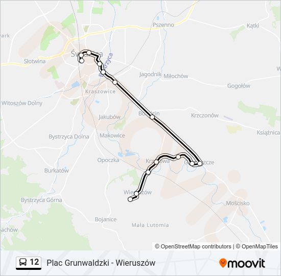 12 bus Line Map