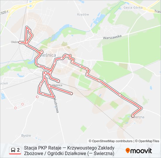 2 bus Line Map