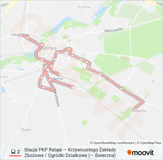 Автобус 2: карта маршрута
