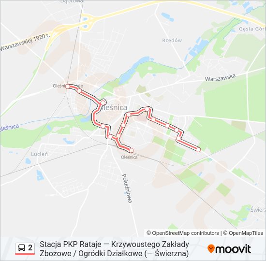 2 bus Line Map