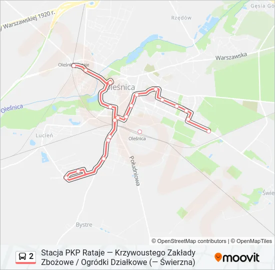 Автобус 2: карта маршрута