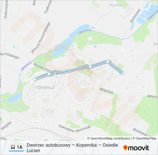 1A Bus Line Map
