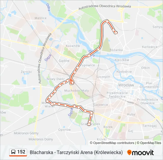 152 Bus Line Map