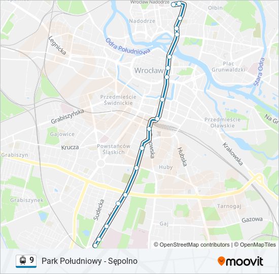 9 light rail Line Map