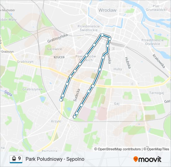 9 light rail Line Map