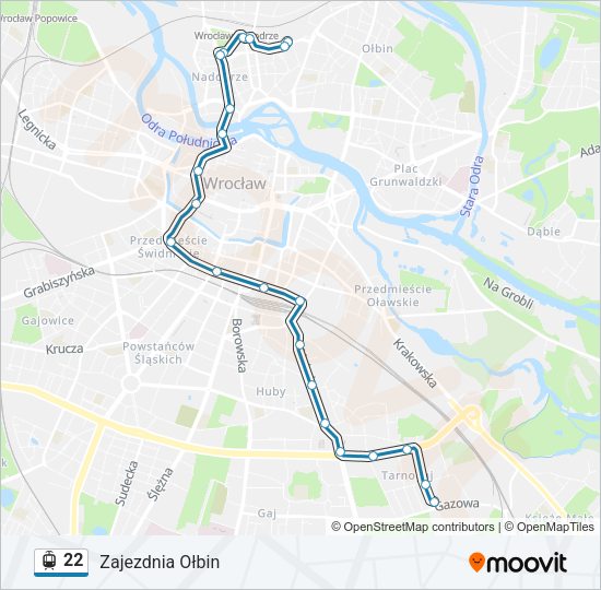 22 light rail Line Map