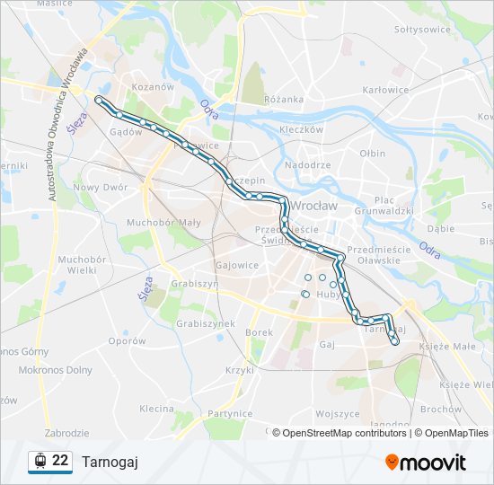 22 light rail Line Map