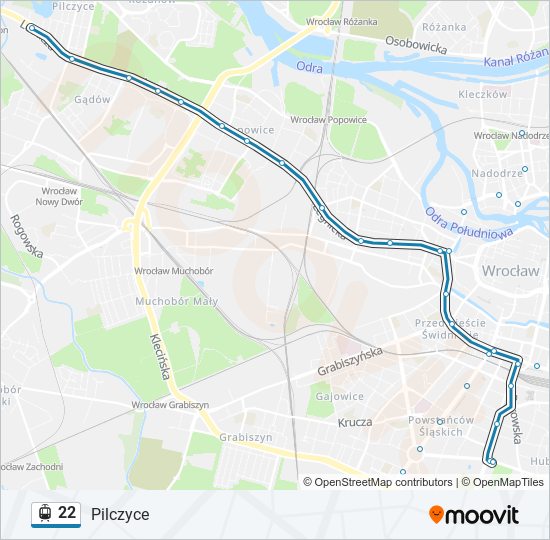 22 light rail Line Map