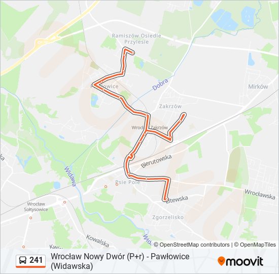 241 bus Line Map