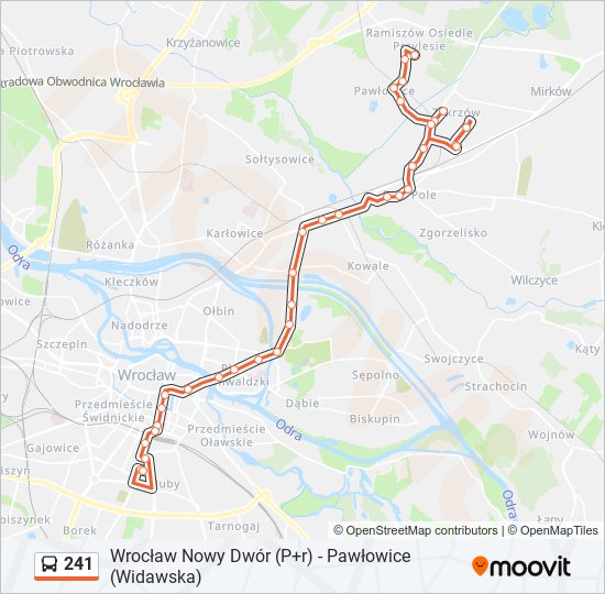 241 bus Line Map